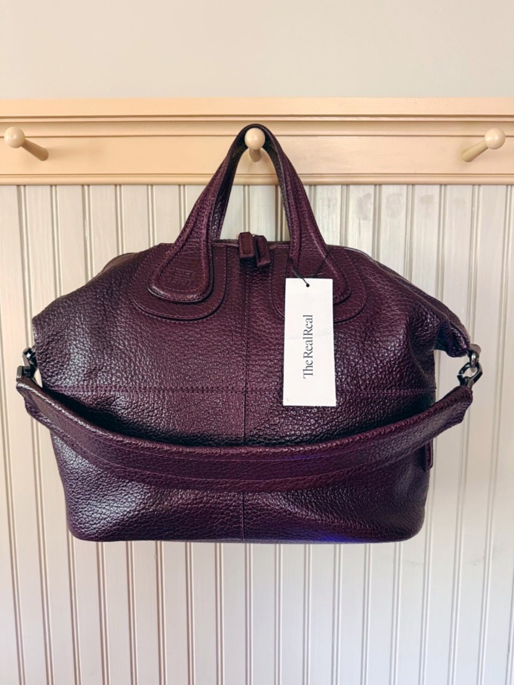 NWOT Givenchy Nightingale Satchel Y2K Gunmetal Hardware Mint condition